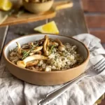 Risotto com mix de cogumelos